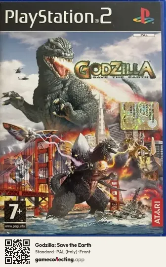 Godzilla: Save the Earth PlayStation 2, Italy box front