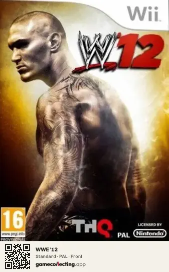 WWE '12 Nintendo Wii, PAL box front