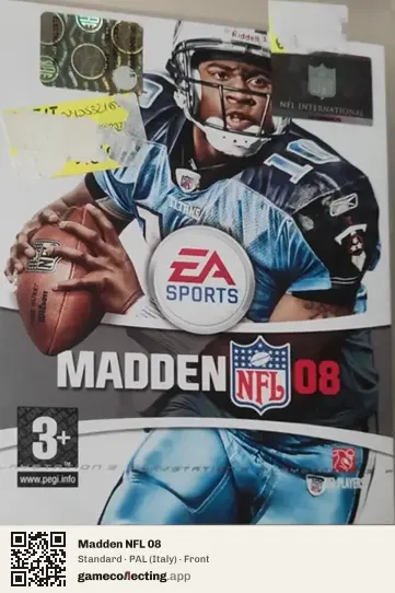 Madden NFL 08 PlayStation 3, Italy box front