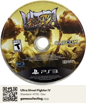 Ultra Street Fighter IV PlayStation 3, NTSC disc