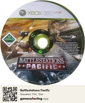 Battlestations: Pacific Xbox 360, PAL disc