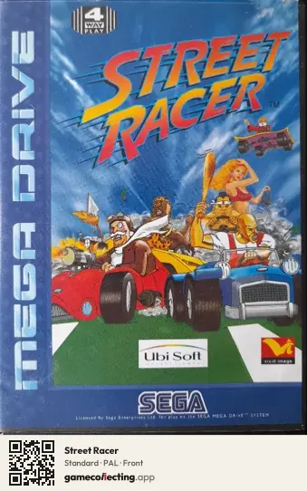 Street Racer Sega Mega Drive / Genesis, PAL box front