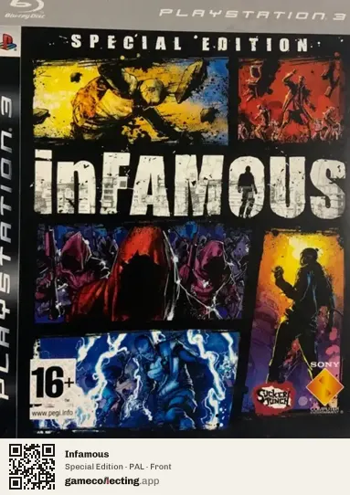 Infamous PlayStation 3, PAL box front