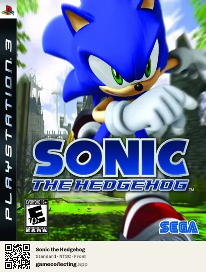 Sonic the Hedgehog PlayStation 3, NTSC box front