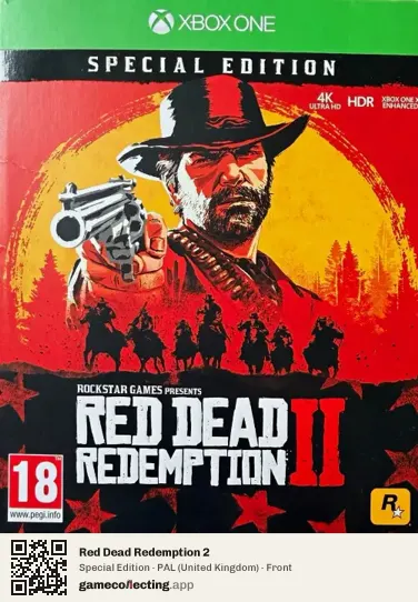 Red Dead Redemption 2 Xbox One, United Kingdom box front