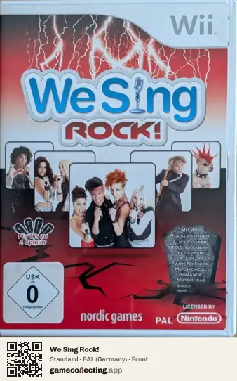 We Sing Rock! Nintendo Wii, Germany box front