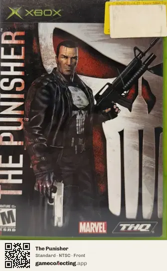 The Punisher Xbox, NTSC box front