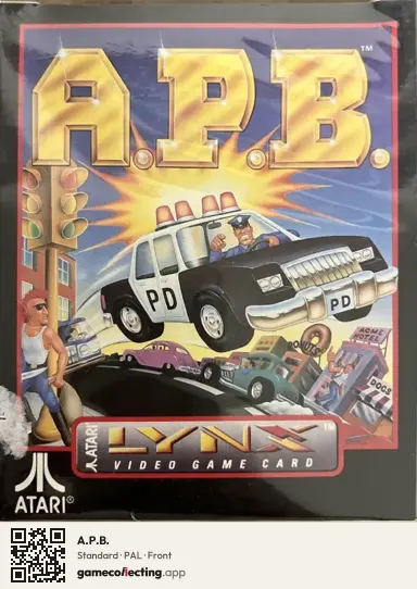 A.P.B. Atari Lynx, PAL box front