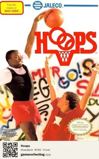 Hoops Nintendo Entertainment System, NTSC box front