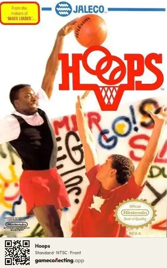 Hoops Nintendo Entertainment System, NTSC box front
