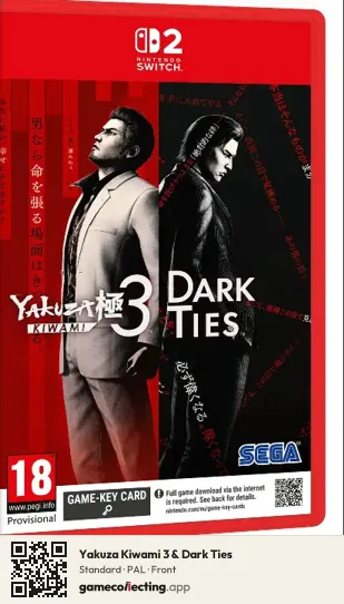 Yakuza Kiwami 3 & Dark Ties Nintendo Switch 2, PAL box front