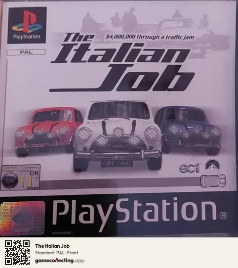 The Italian Job PlayStation, PAL box front