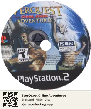EverQuest Online Adventures PlayStation 2, NTSC disc