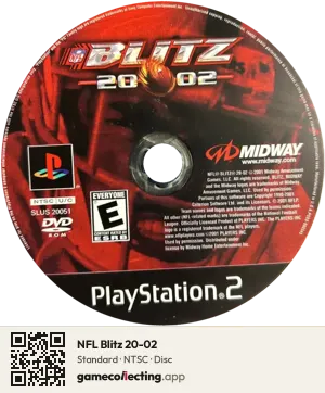 NFL Blitz 20-02 PlayStation 2, NTSC disc