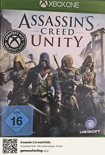 Assassin's Creed Unity Xbox One, Germany box front