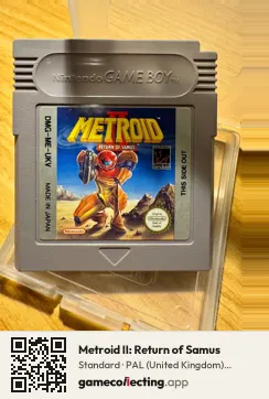 Metroid II: Return of Samus Game Boy, PAL cartridge label
