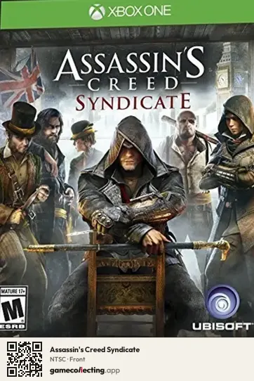 Assassin's Creed Syndicate Xbox One, NTSC box front