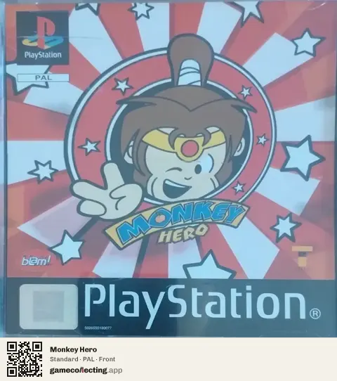 Monkey Hero PlayStation, PAL box front