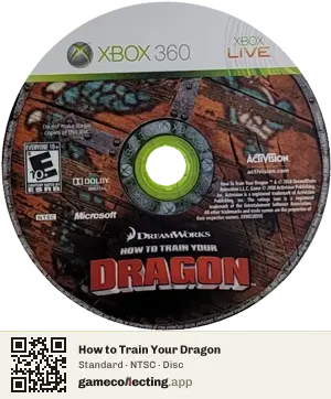 How to Train Your Dragon Xbox 360, NTSC disc