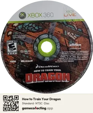 How to Train Your Dragon Xbox 360, NTSC disc