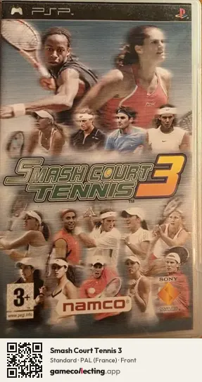 Smash Court Tennis 3 PlayStation Portable, France box front