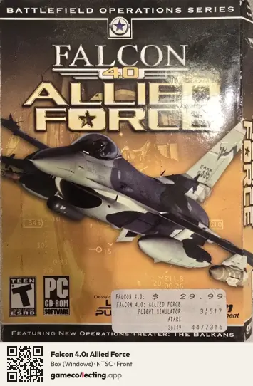 Falcon 4.0: Allied Force Computer, NTSC box front