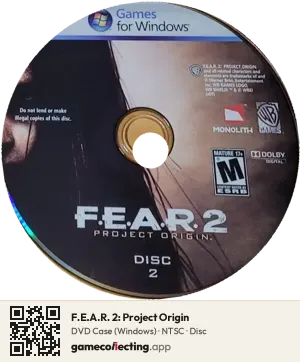 F.E.A.R. 2: Project Origin Computer, NTSC disc
