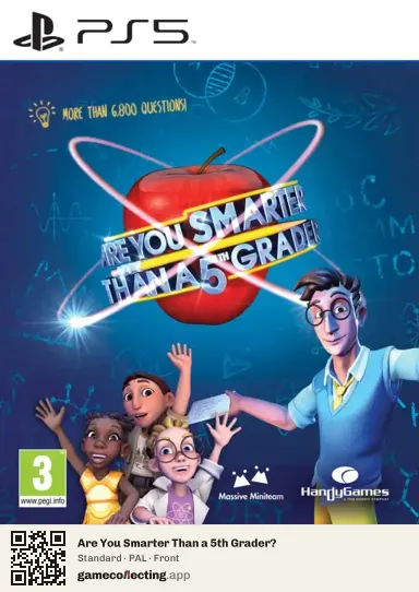 Are You Smarter Than a 5th Grader? PlayStation 5, PAL box front