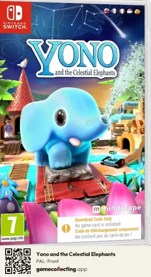 Yono and the Celestial Elephants Nintendo Switch, PAL box front