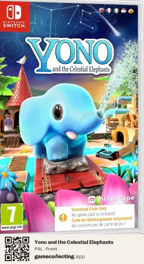 Yono and the Celestial Elephants Nintendo Switch, PAL box front