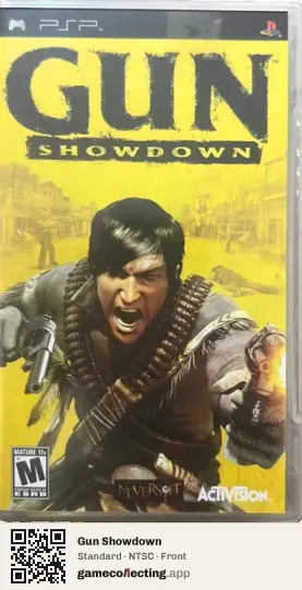 Gun Showdown PlayStation Portable, NTSC box front