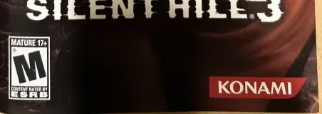 Silent Hill 3, the ESRB box on its front