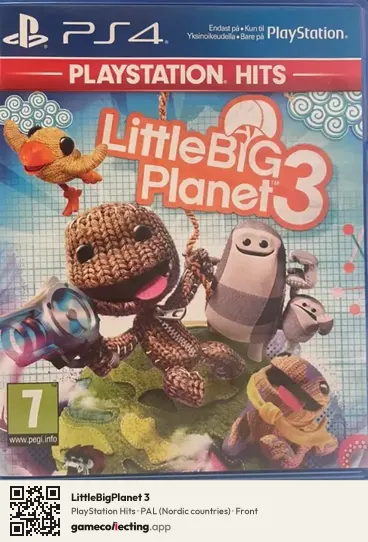 LittleBigPlanet 3 PlayStation 4, Nordic countries box front