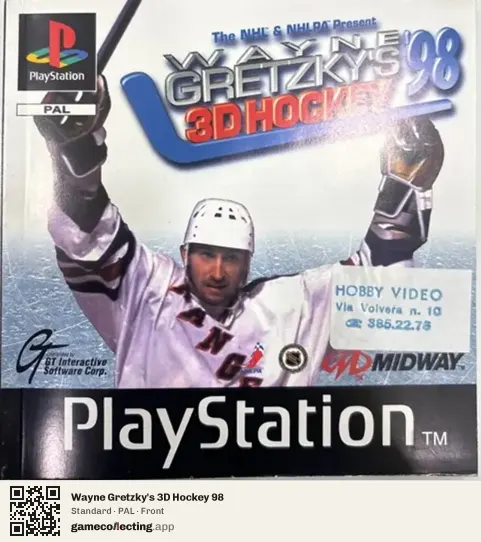 Wayne Gretzky's 3D Hockey 98 PlayStation, PAL box front
