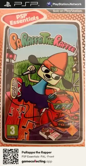 PaRappa the Rapper PlayStation Portable, PAL box front