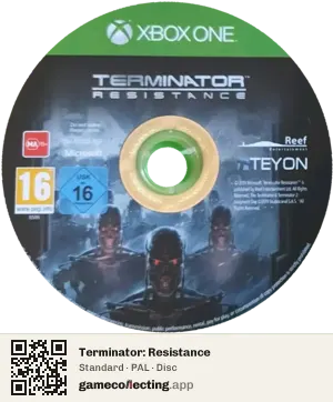 Terminator: Resistance Xbox One, PAL disc