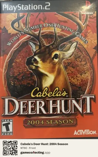 Cabela's Deer Hunt: 2004 Season PlayStation 2, NTSC box front