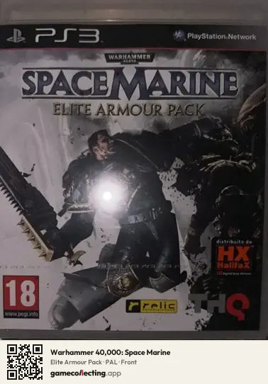 Warhammer 40,000: Space Marine PlayStation 3, PAL box front