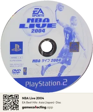 NBA Live 2004 PlayStation 2, Asia disc