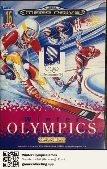 Winter Olympic Games Sega Mega Drive / Genesis, Germany box front