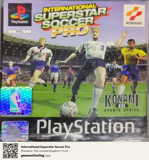 International Superstar Soccer Pro PlayStation, United Kingdom box front