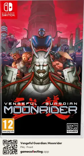 Vengeful Guardian: Moonrider Nintendo Switch, PAL box front