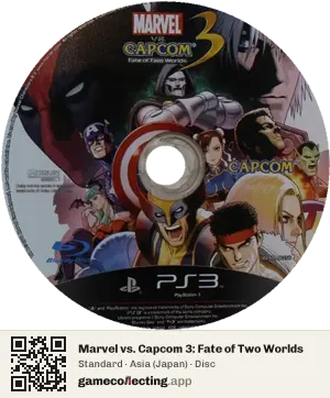 Marvel vs. Capcom 3: Fate of Two Worlds PlayStation 3, Asia disc
