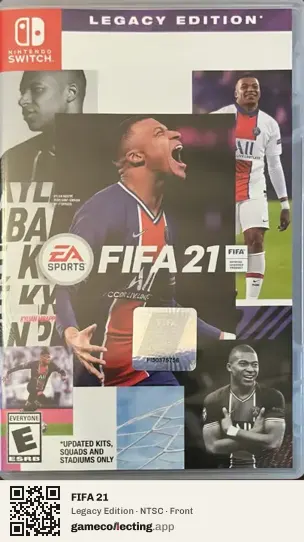 FIFA 21 Nintendo Switch, NTSC box front
