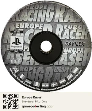 Europe Racer PlayStation, PAL disc