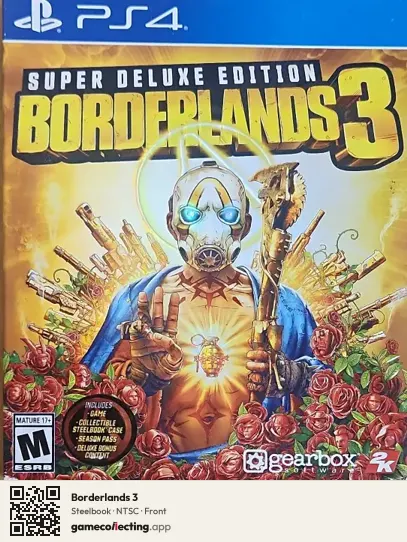 Borderlands 3 PlayStation 4, NTSC box front