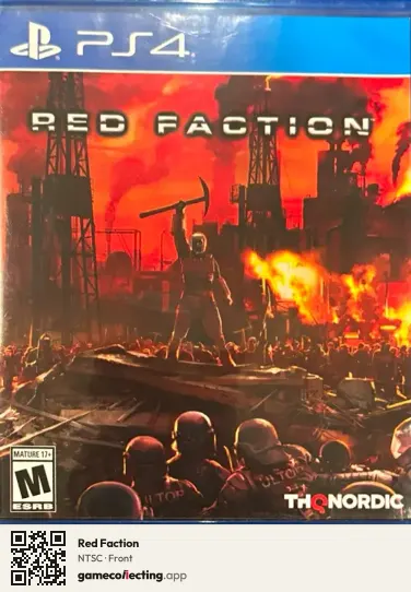 Red Faction PlayStation 4, NTSC box front