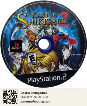 Castle Shikigami 2 PlayStation 2, NTSC disc