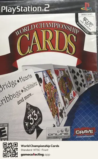 World Championship Cards PlayStation 2, NTSC box front
