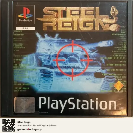 Steel Reign PlayStation, United Kingdom box front